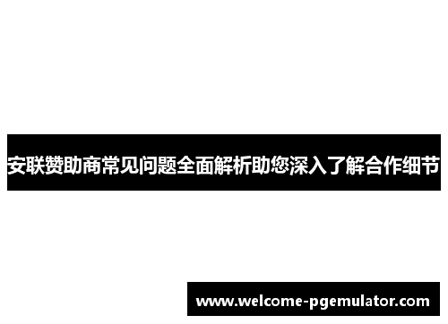 安联赞助商常见问题全面解析助您深入了解合作细节